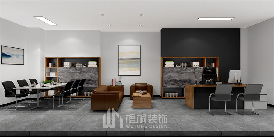 四川中联办公室董事长拾装修效果图