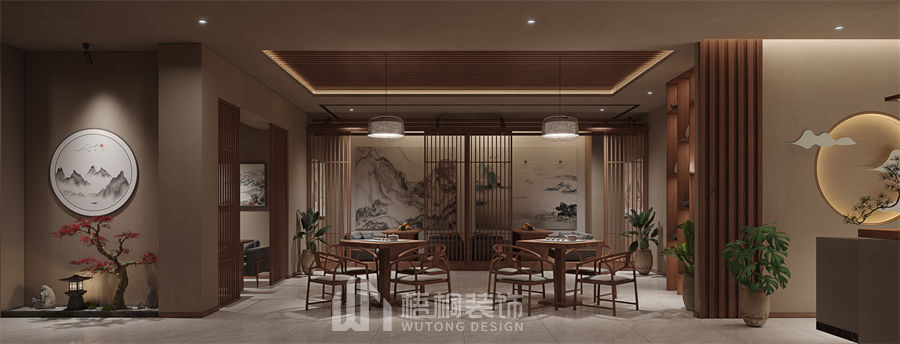 水云天茶楼大厅装修效果图