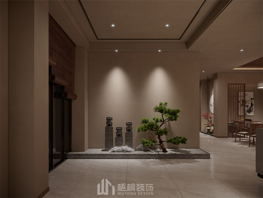 水云天茶楼卡座区装修效果图